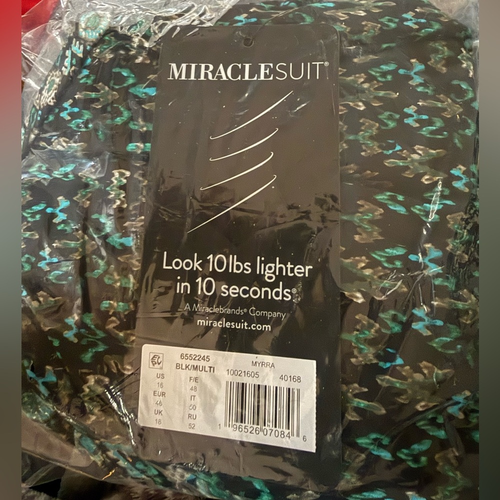 NWT Miraclesuit Myrra Tankini Top in Bijoux sz 16 - Picture 5 of 6